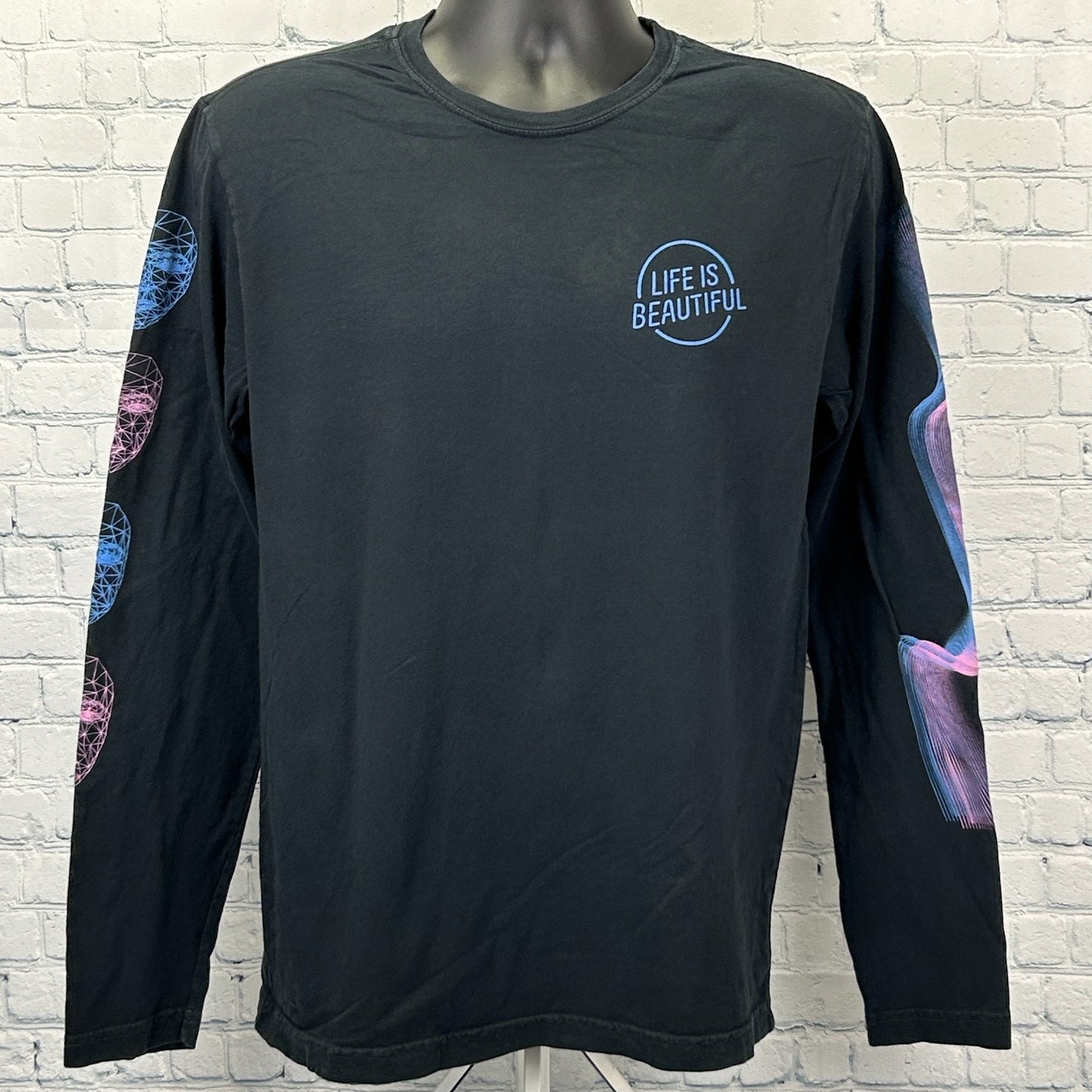 Life Is Beautiful Festival 2023 T Shirt Las Vegas Long Sleeve Black M Medium