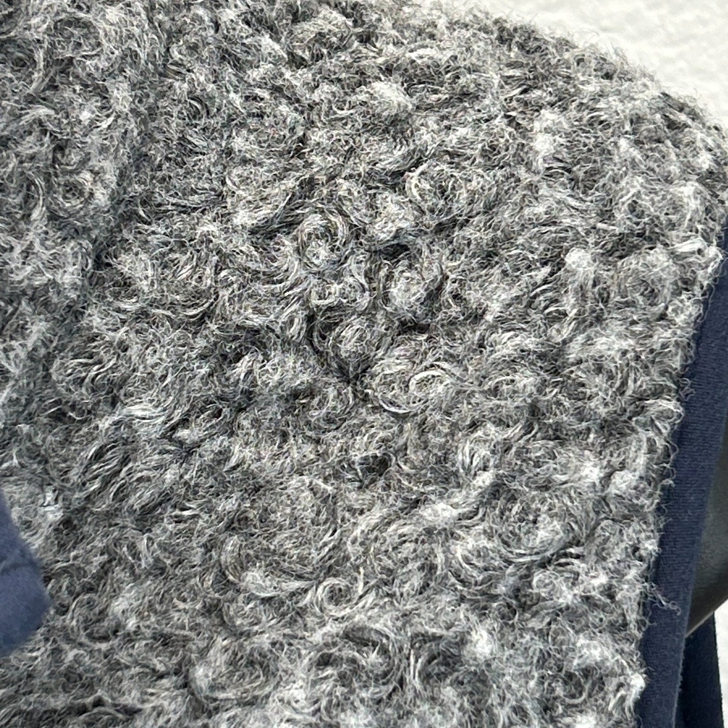 Woolrich Womens Siskiyou Fleece Vest Curly Fuzzy Full Zip 18551 Gray L Large