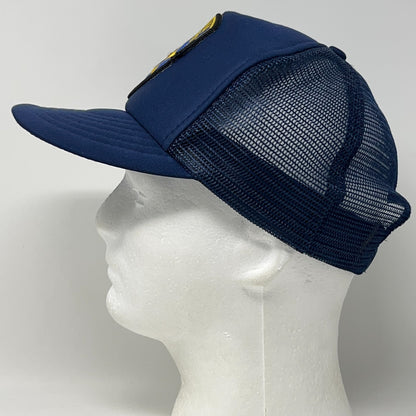 Vintage California Highway Patrol Eureka Trucker Hat Baseball Cap Snapback Blue