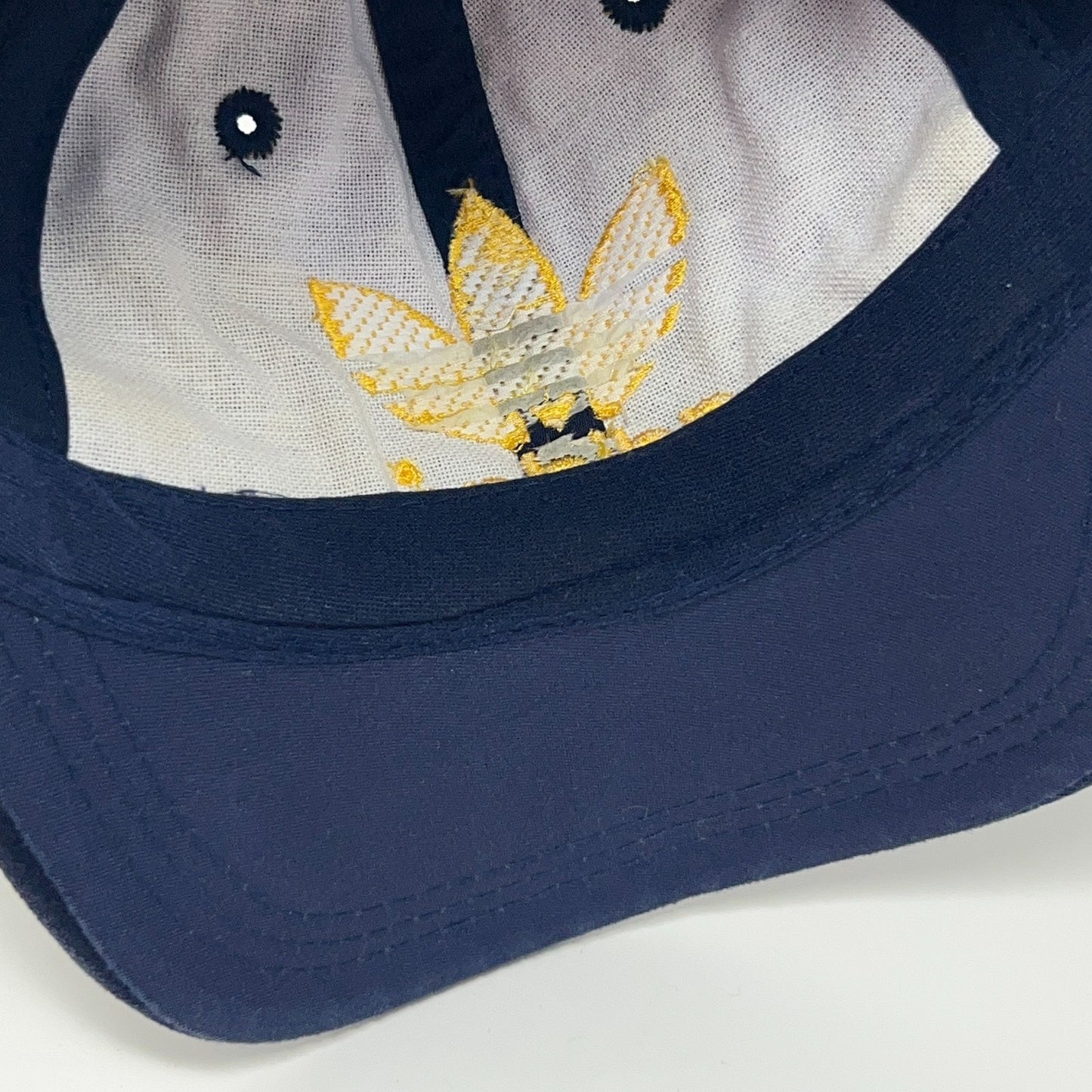 Vintage 90s Adidas Trefoil Hat Baseball Cap Logo Blue 6 Panel Snapback