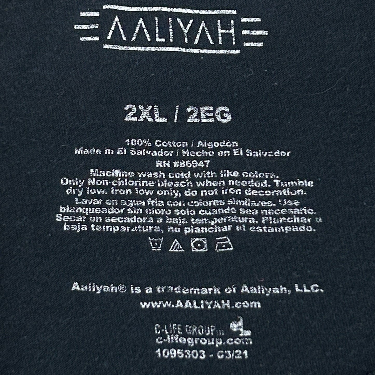 Aaliyah T Shirt Mens XL X-Large Black Rap Hip Hop Short Sleeve Graphic Tee