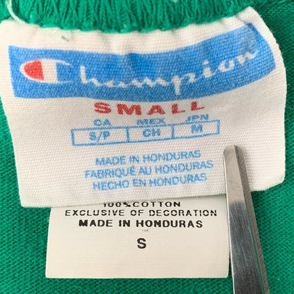 Champion Green Tie Dye T Shirt Big Logo Streetwear Skater Skating Tee Small