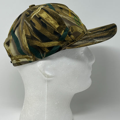 Vintage 90s Ducks Unlimited Hat Baseball Cap Waterfowl Camouflage Snapback Beige