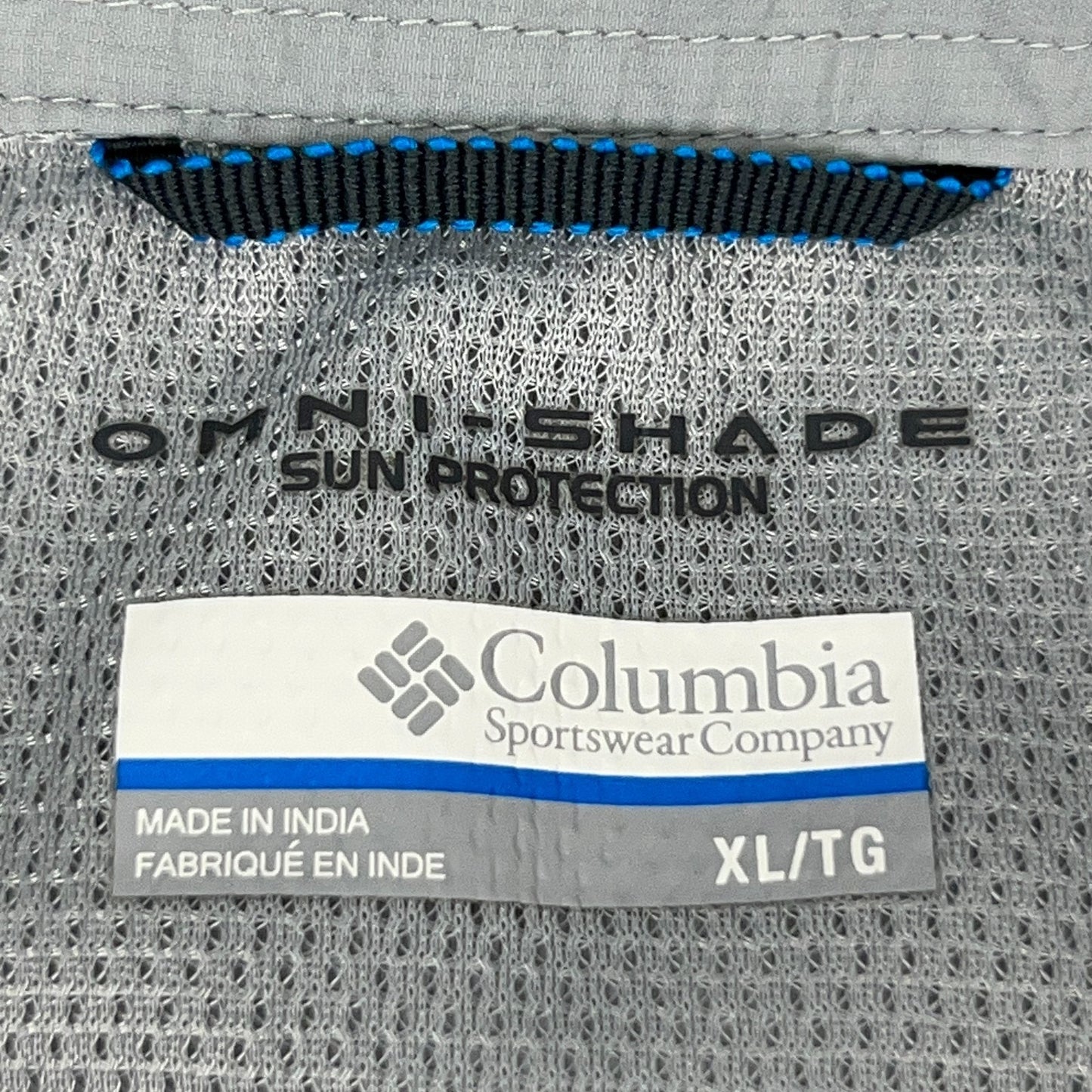 Columbia Kestrel Ridge Button Front Shirt Omni Shade Vented SS Gray XL X-Large