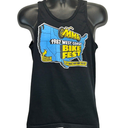 1987 West Coast Bike Fest MMA Vintage 80s Tank Top T Shirt Motorcycle USA Small