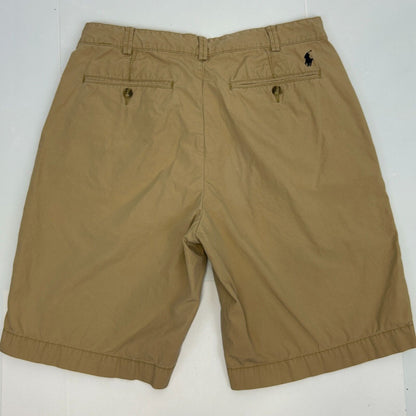 Polo Ralph Lauren Relaxed Fit Chino Shorts Size 30 Khaki Small Pony Mens Beige