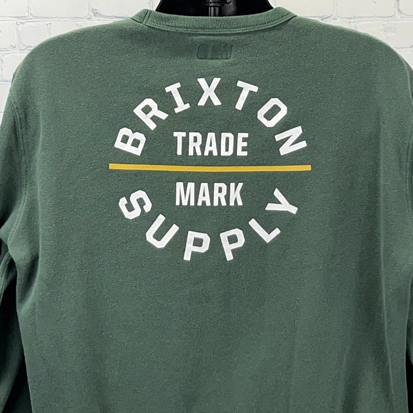 Brixton Supply Sweatshirt Streetwear BRXTN Crew Neck Sweater Green XL X-Large