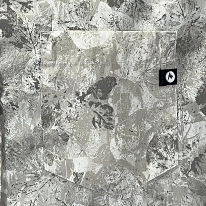 Marmot Button Front Shirt Gray Floral Shilla Peru Inspired Short Sleeve M Medium