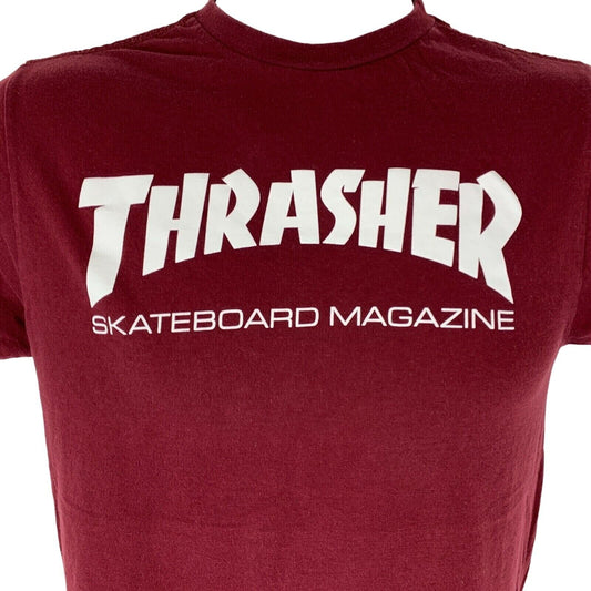 Thrasher Skateboard Magazine T Shirt Small Skateboarding Skater Skating Mens Red