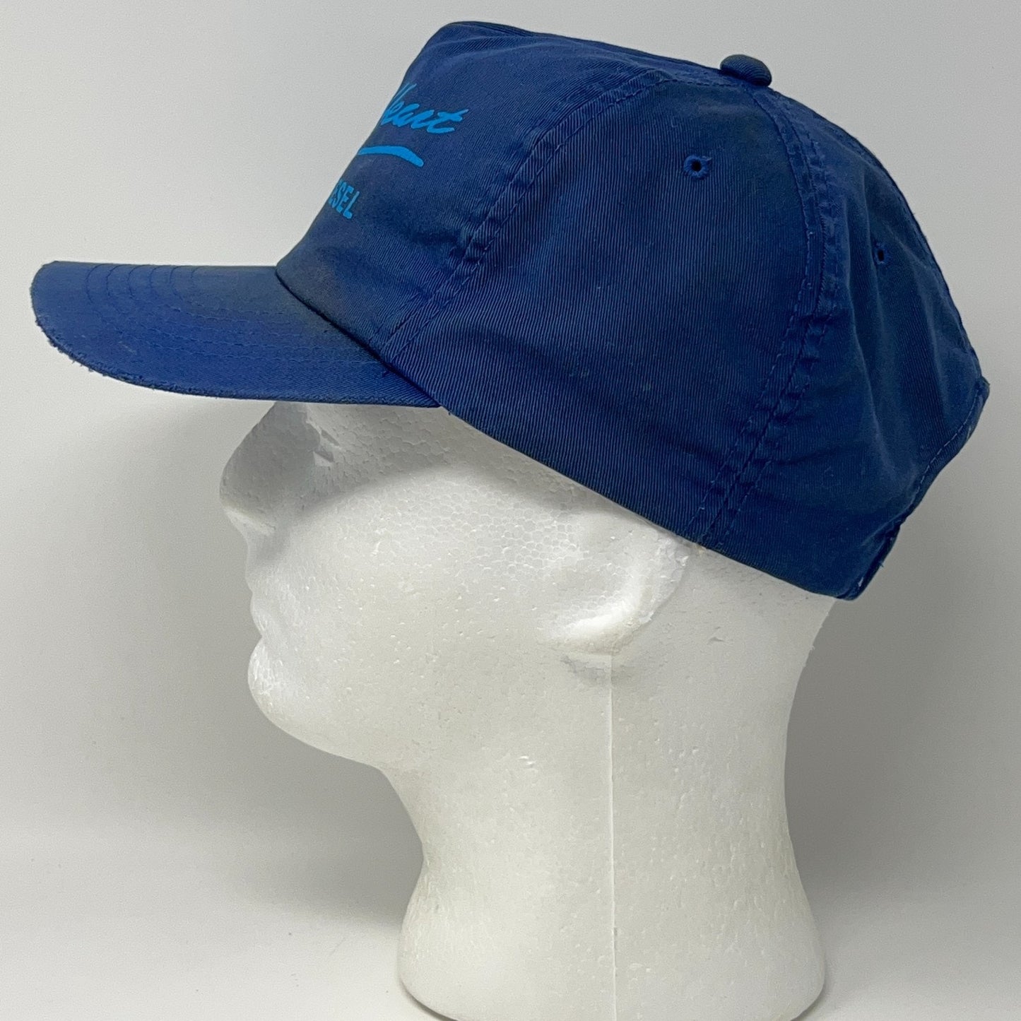 Vintage 90s Street Heart Auto and Diesel Hat Baseball Cap 5 Panel Snapback Blue