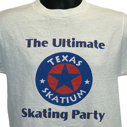 Texas Skatium Roller Skating Rink Vintage 90s Y2Ks T Shirt Dallas Garland Small