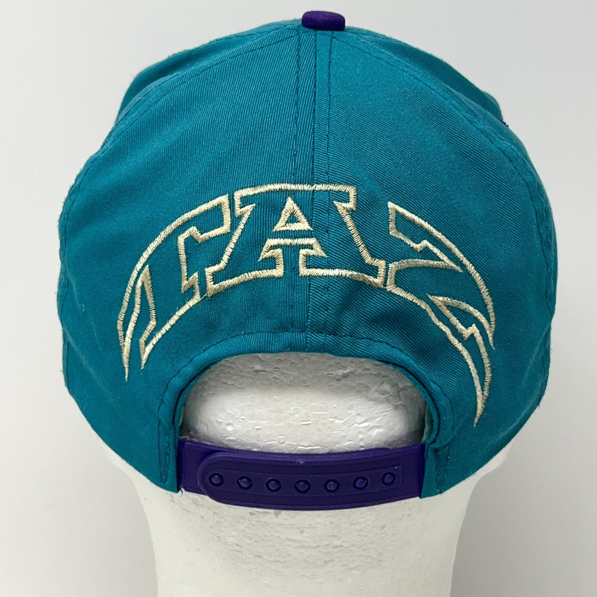 Vintage Taz Tasmanian Devil Teal Purple Snapback Hat Baseball Cap Looney Tunes