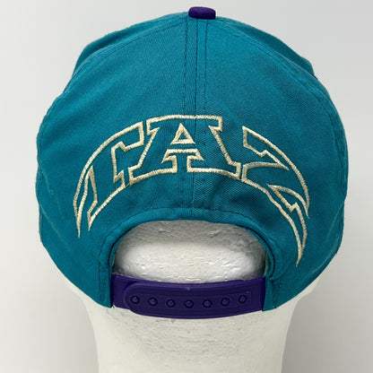 Vintage Taz Tasmanian Devil Teal Purple Snapback Hat Baseball Cap Looney Tunes