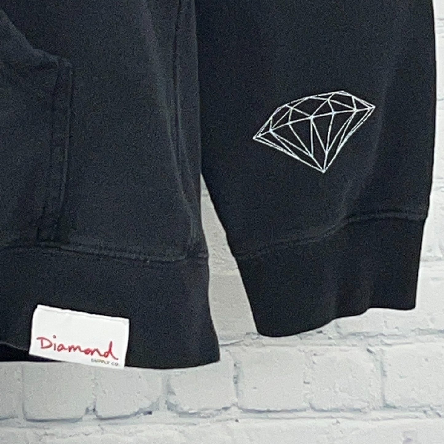 Diamond Supply Co DMND Hoodie XL X-Large Black Hooded Sweatshirt Streetwear