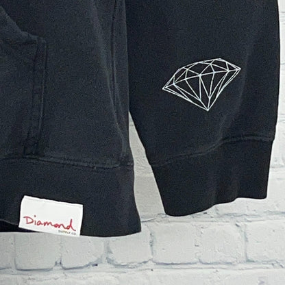 Diamond Supply Co DMND Hoodie XL X-Large Black Hooded Sweatshirt Streetwear