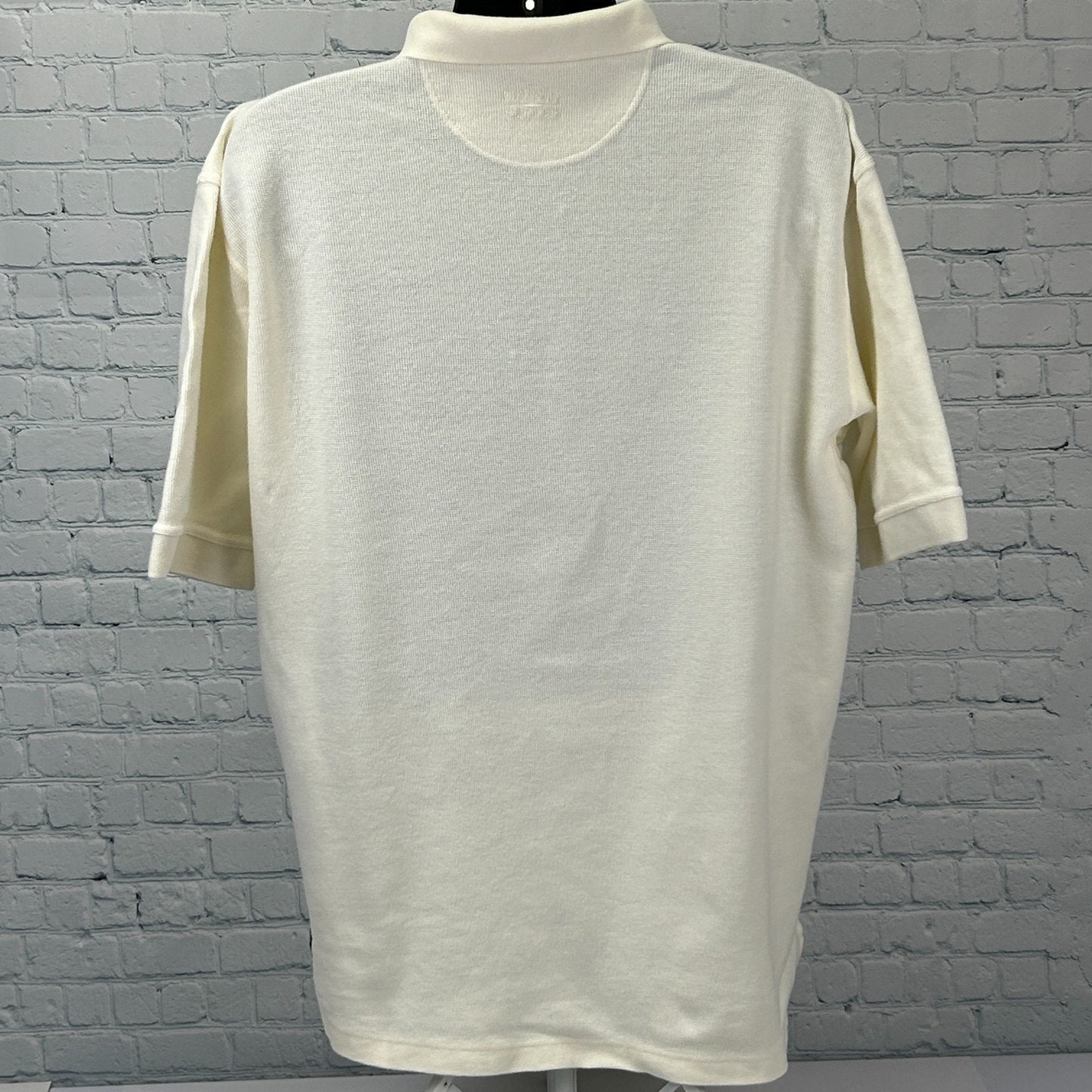 Vintage 90s Animal Planet Channel Logo Polo Shirt Made In USA White XL X-Large
