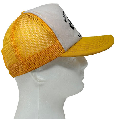 Pickup Truck Vintage 80s Trucker Hat Las Vegas Camper Yellow Mesh Baseball Cap