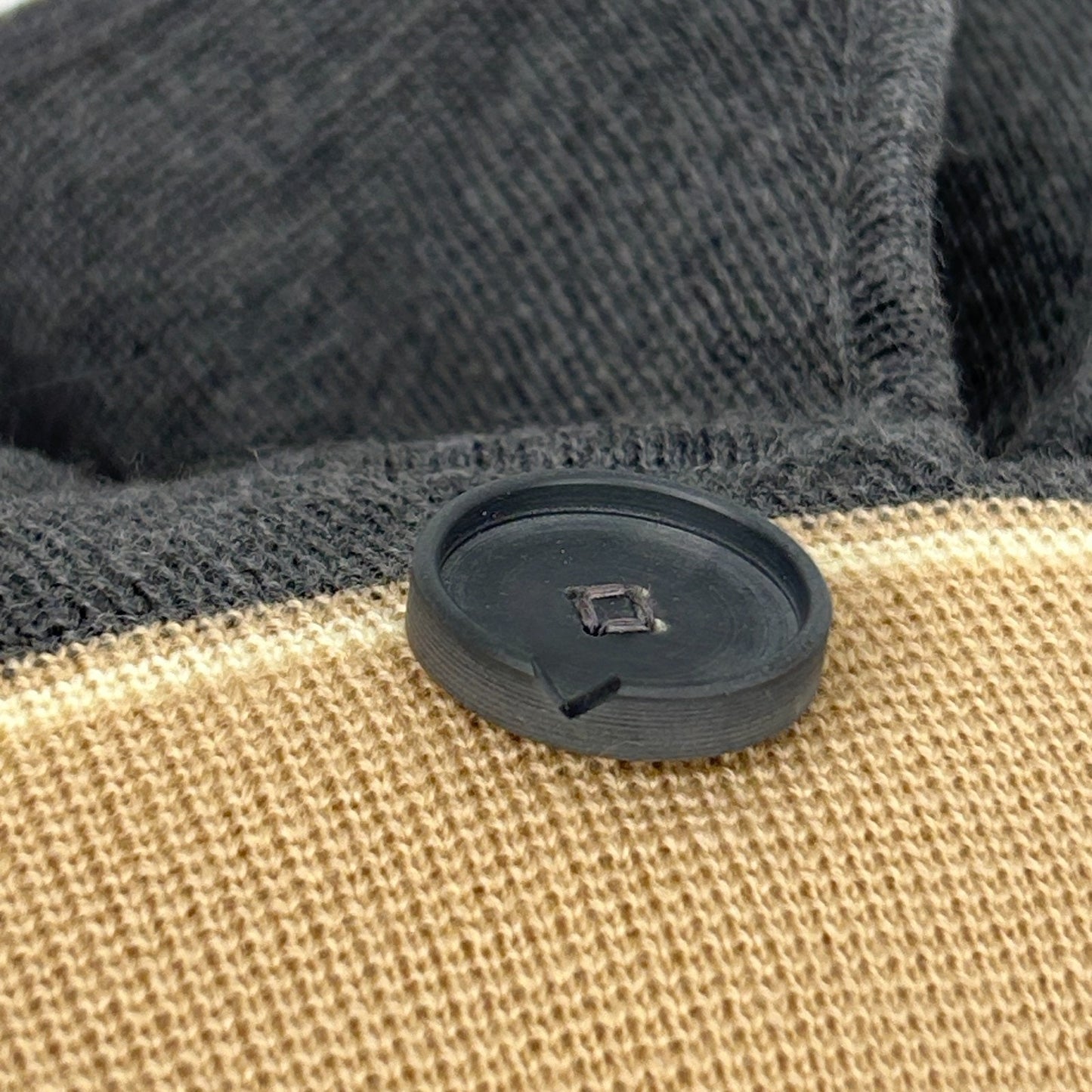 Vintage 60s Wool Sweater Jacket Collared Gia Ninno Joyce Beige Womens S Small