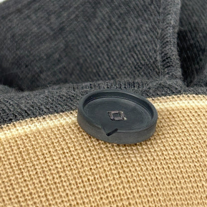 Vintage 60s Wool Sweater Jacket Collared Gia Ninno Joyce Beige Womens S Small