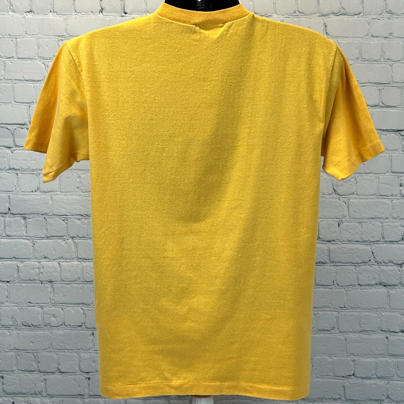Vintage 70s Mickey Mouse T Shirt Walt Disney Disneyland Yellow Tee Mens M Medium - Neon Vintage