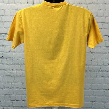 Vintage 70s Mickey Mouse T Shirt Walt Disney Disneyland Yellow Tee Mens M Medium - Neon Vintage