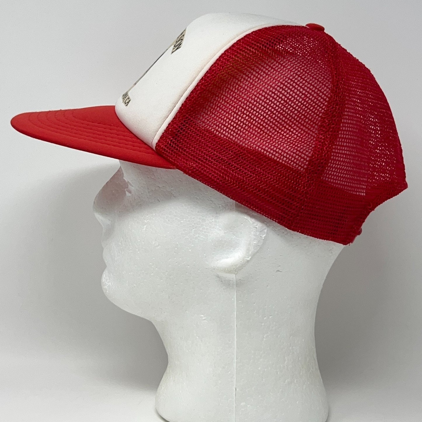 Vintage Baxman & Son Livestock Trucker Hat Baseball Cap Petaluma Snapback Red