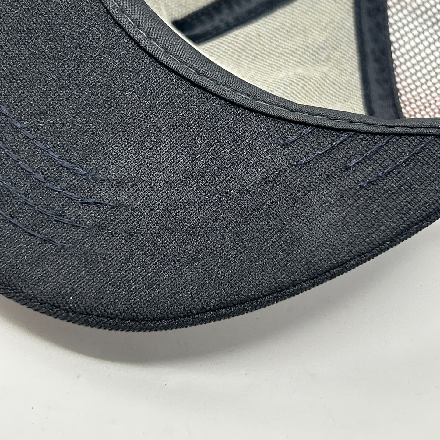 Vintage 80s KVAL Patch Trucker Hat Baseball Cap Made In USA Mesh Snapback Black