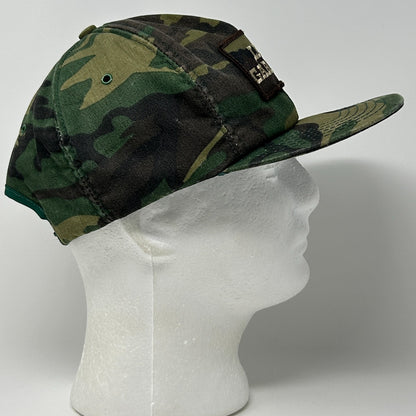 Vintage Levi Garrett Chewing Tobacco Hat Baseball Cap Camouflage Snapback Green