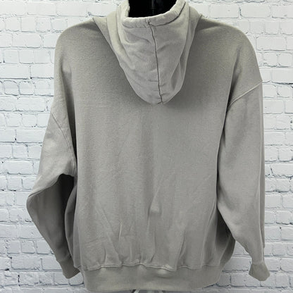 Hustler Spell Out Hoodie L Large Gray Hardcore Pornography Magazine Larry Flynt