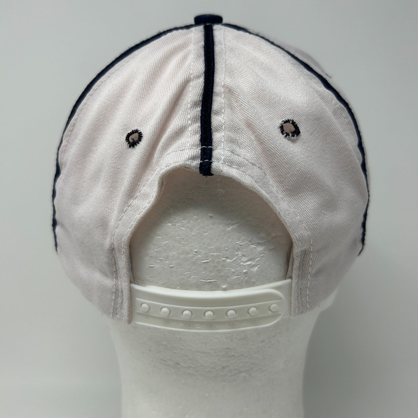 Vintage 80s Club Sportswear Hat Baseball Cap 6 Panel Made In USA Snapback White