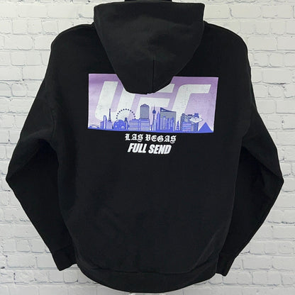 UFC x Full Send Las Vegas Skyline Black Hoodie Sweatshirt Nelk Boys XL X-Large