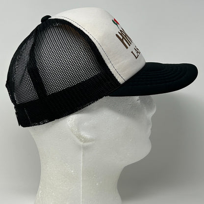 Vintage 80s Hacienda Casino Trucker Hat Cap Las Vegas Gambling Snapback Black - Neon Vintage