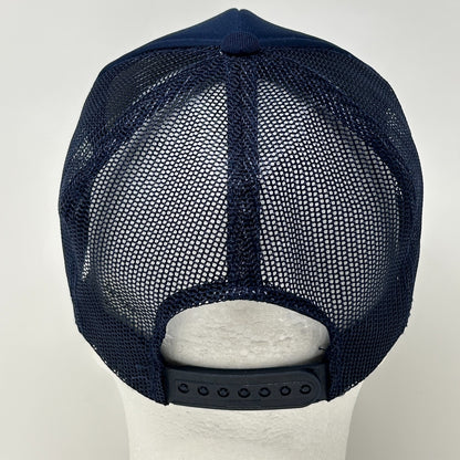 Vintage Eradicane Herbicide Trucker Hat Cap Blue 80s Farmer Pesticides Snapback