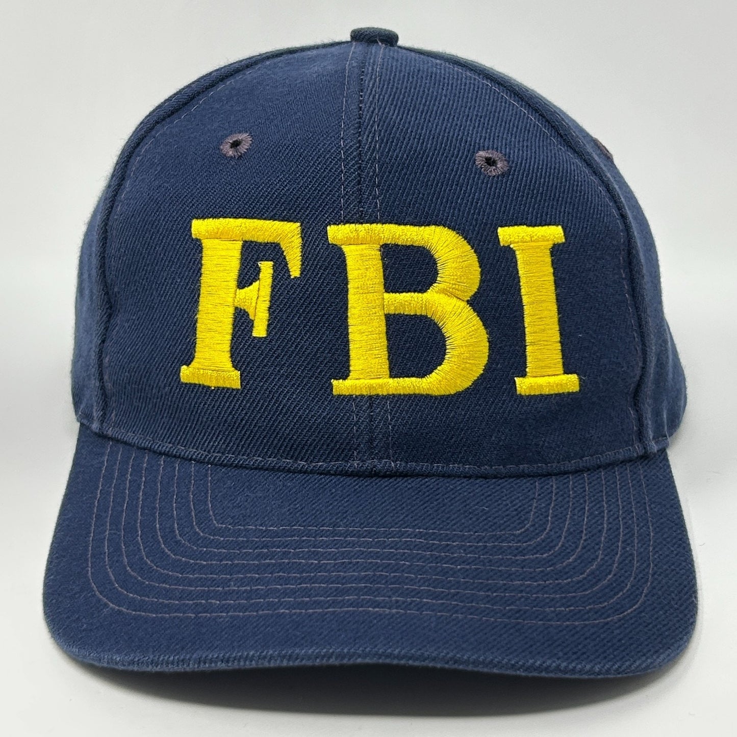 Vintage FBI Los Angeles Hat Cap Blue Federal Bureau of Investigation LA Snapback