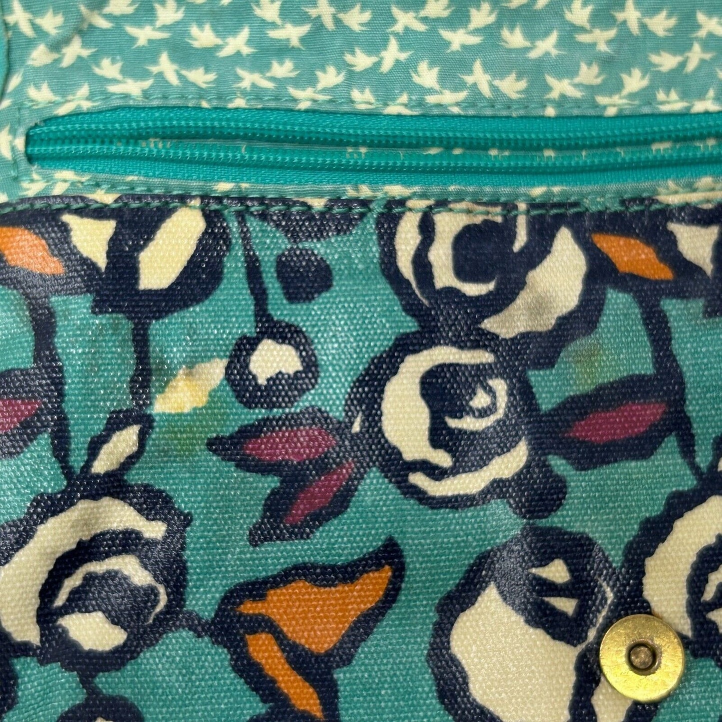 Bolso bandolera pequeño con estampado floral azul Key Per Mini de Fossil para mujer SL4139