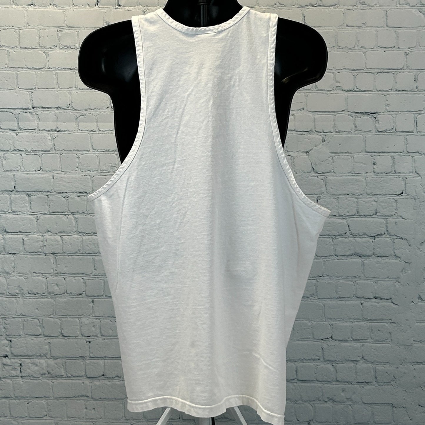 Vintage 90s Las Vegas Tank Top Shirt Casino Gambling Gambler White XL X-Large