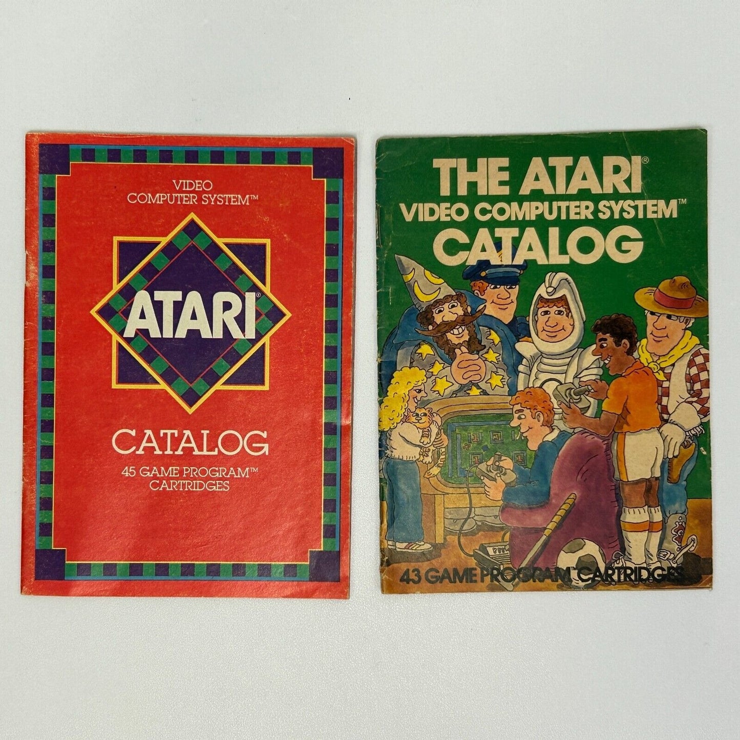 Lot of 7 Atari 2600 Video Game Cartridge Catalogs and Instructions Manuals