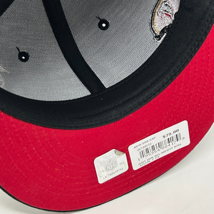 Atlanta Falcons Wool Baseball Hat Cap Fitted 7 1/4 New Era x Just Don NFL Black