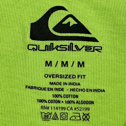 Quiksilver 2023 T Shirt M Medium Green Surfer Surfing Surfboarding Short Sleeve