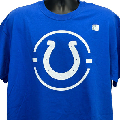 Indianapolis Colts Indiana Heartland T Shirt X-Large NFL Football Mens Blue