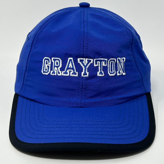 Grayton Dad Hat Cap Blue Unstructured Strapback 6 Panel Ouray Sportswear - Neon Vintage