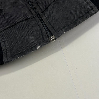 Vintage 90s Distressed Kurzweil Music Systems Jacket Synthesizer Black M Medium