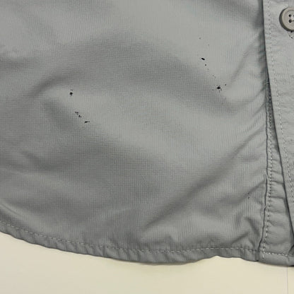 Columbia Kestrel Ridge Button Front Shirt Omni Shade Vented SS Gray XL X-Large