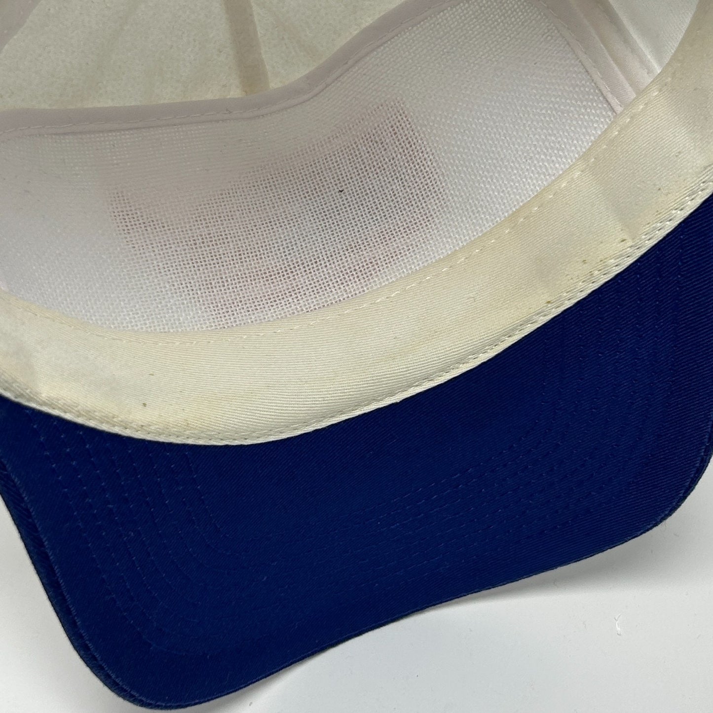 Vintage 90s American Mobile Concrete Hat Baseball Cap 5 Panel Snapback White