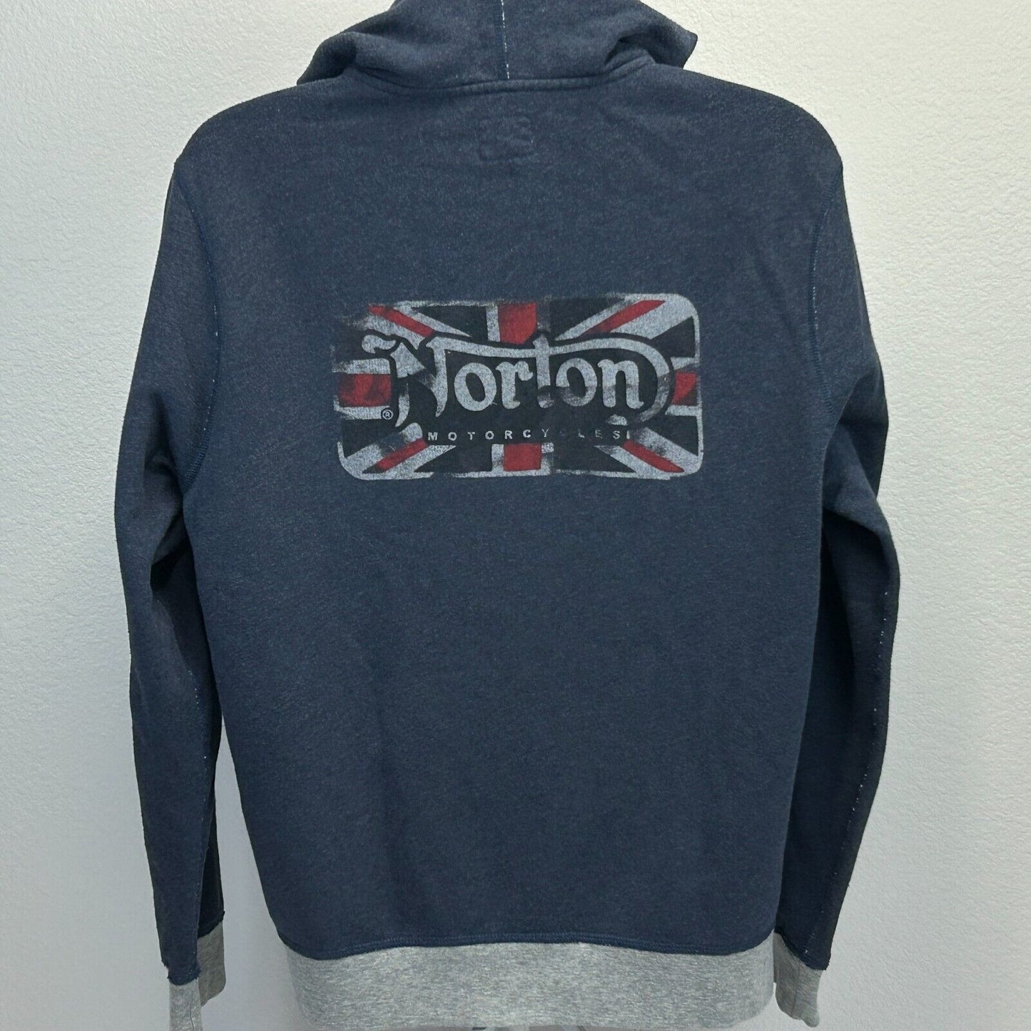 Sudadera con capucha Norton Motorcycles Lucky Brand para hombre, color azul