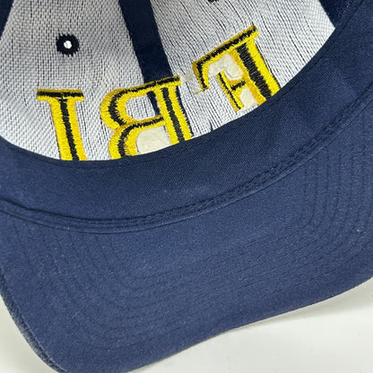 Vintage FBI Los Angeles Hat Cap Blue Federal Bureau of Investigation LA Snapback