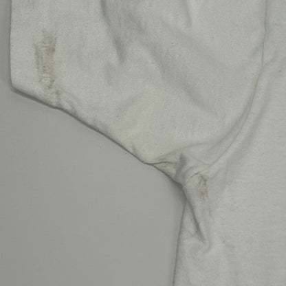 Vintage 90s Tans Etc Inc T Shirt Tanning Made in USA White Graphic Tee L Large