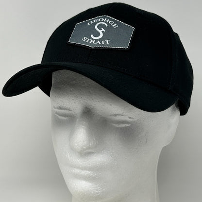 George Strait Hat Baseball Cap Country Western Music 6 Panel Strapback Black