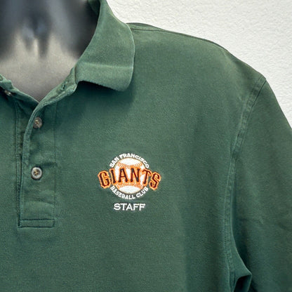 Camiseta tipo polo de entrenamiento de primavera del personal de los San Francisco Giants, talla extra grande, color verde, para hombre, 2006