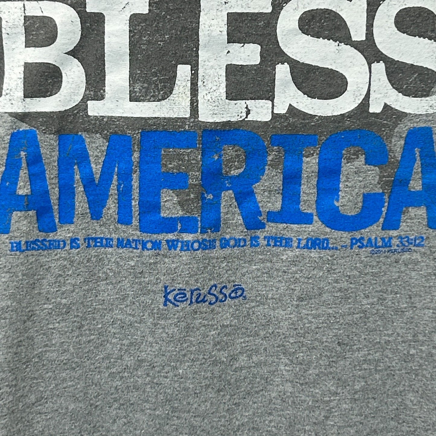 God Bless America Kerusso T Shirt Jesus Blessed the Nation Whose God Is Lord 3XL